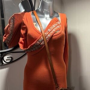 Free People Orange Thermal